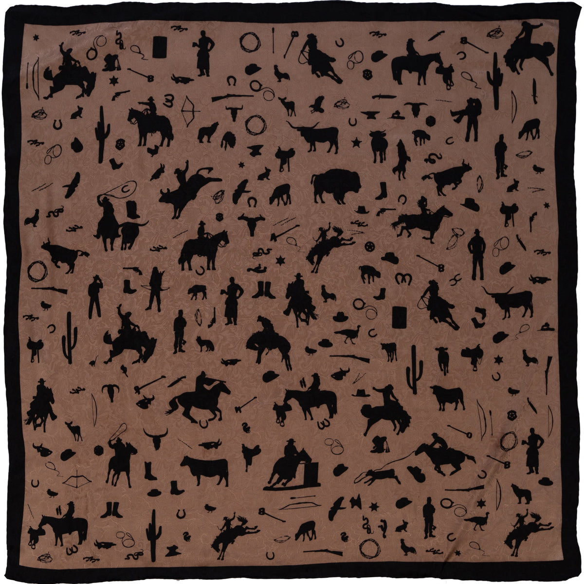 Cowboy Silhouette Wild Rag