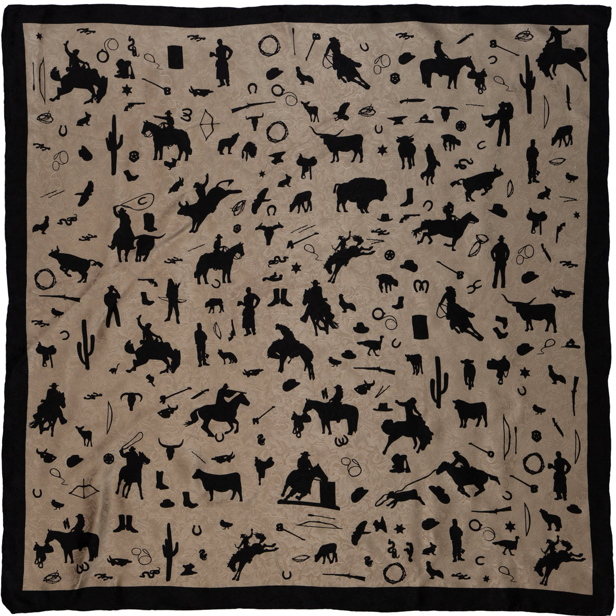 Cowboy Silhouette Wild Rag