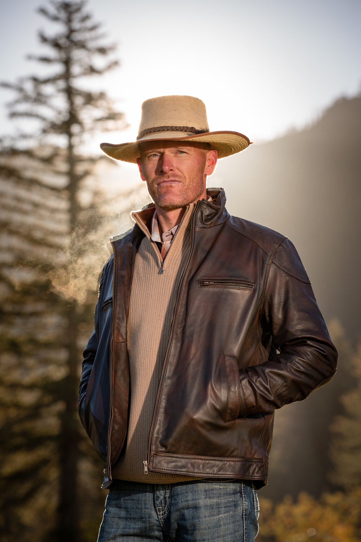 Men’s Houston Concealed Carry Leather Jacket in Houston Leather Jacket