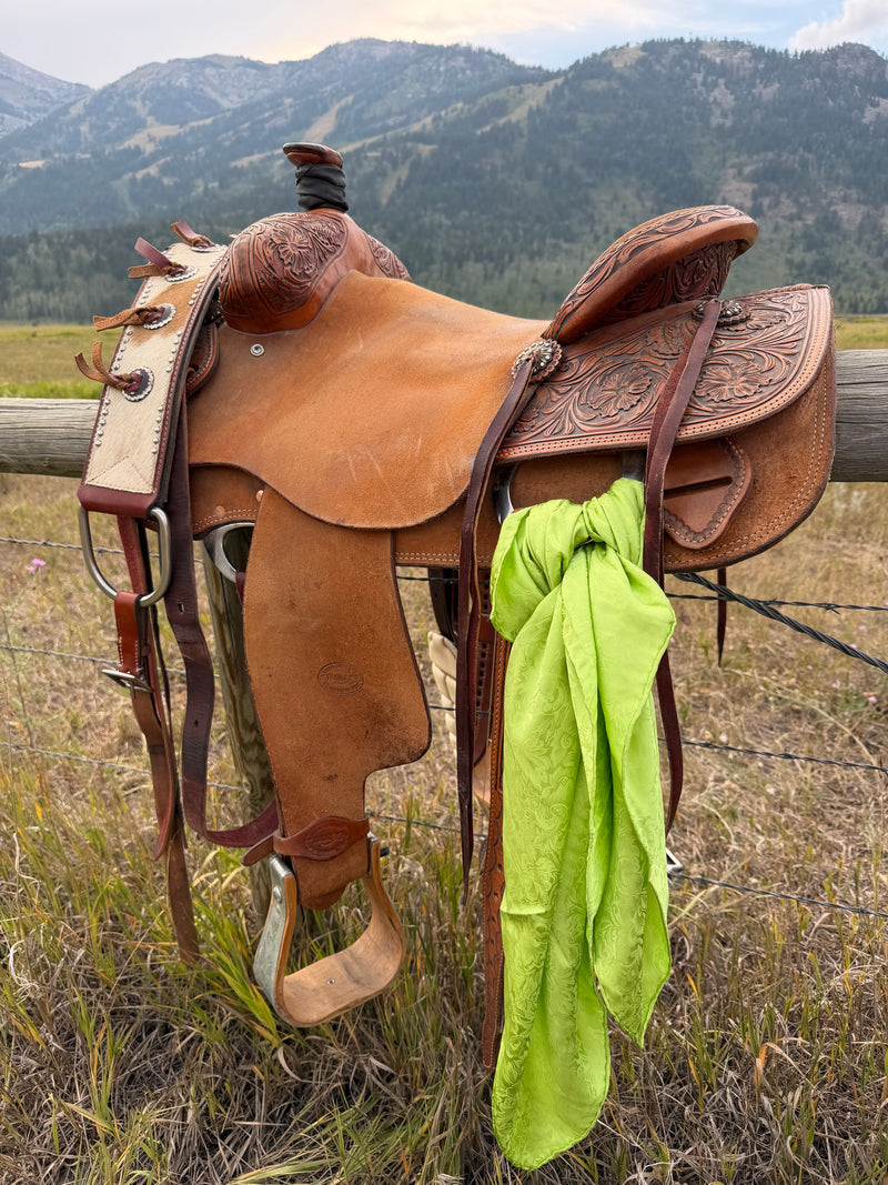 Jacquard Wild Rags — Lime