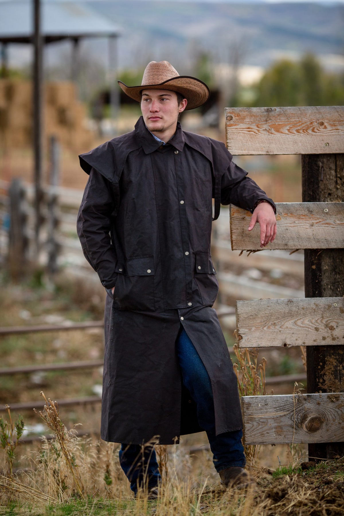 Oilskin Duster in Duster