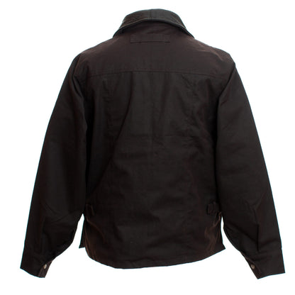Men’s Oilskin Concealed Carry Jacket in Brown