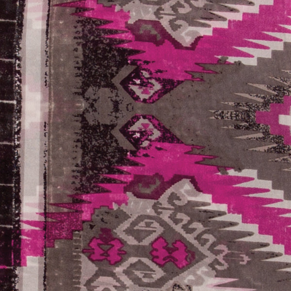 Aztec Wild Rags in Maroon Black