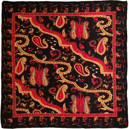 Satin Silk Wild Rags in #4 Black