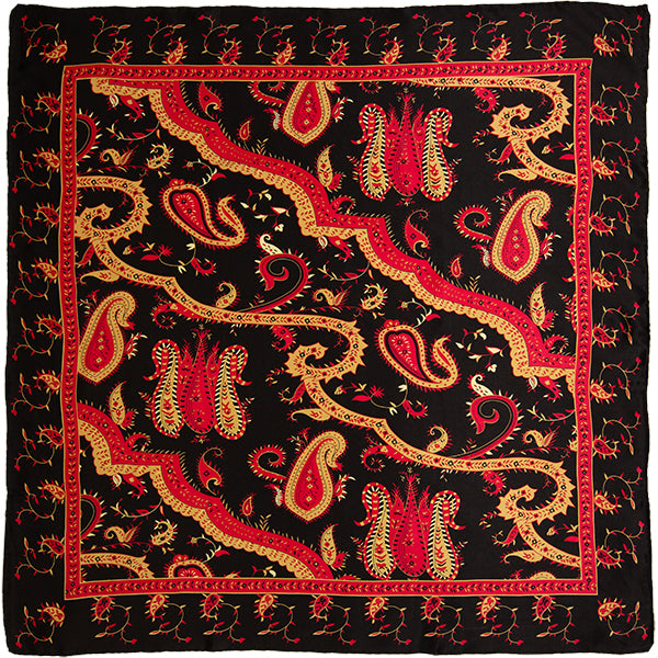 Satin Silk Wild Rags — #2 Red