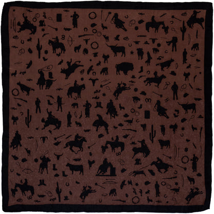 Cowboy Silhouette Wild Rag