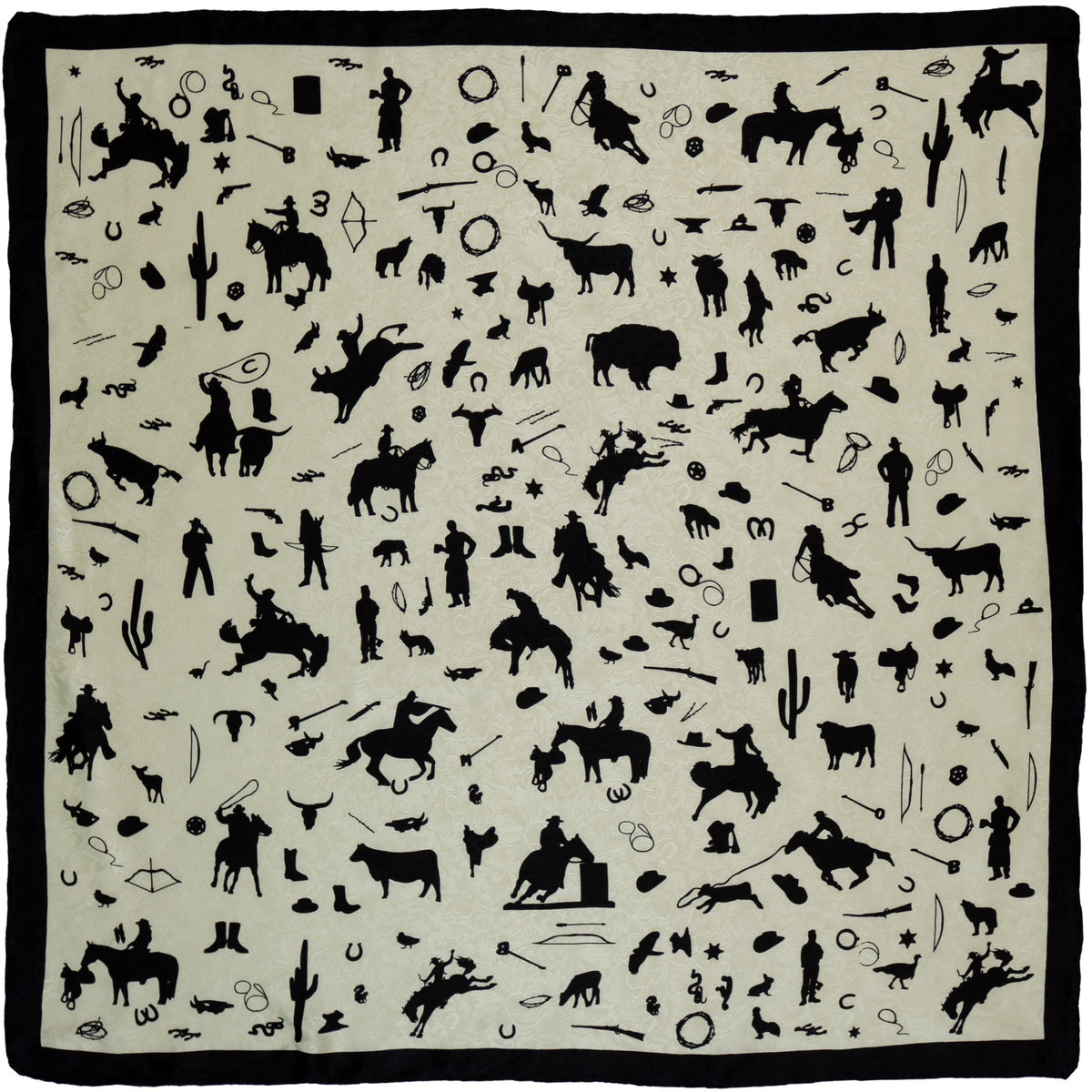 Cowboy Silhouette Wild Rag