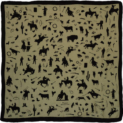 Cowboy Silhouette Wild Rag