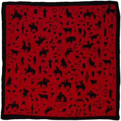 Cowboy Silhouette Wild Rag