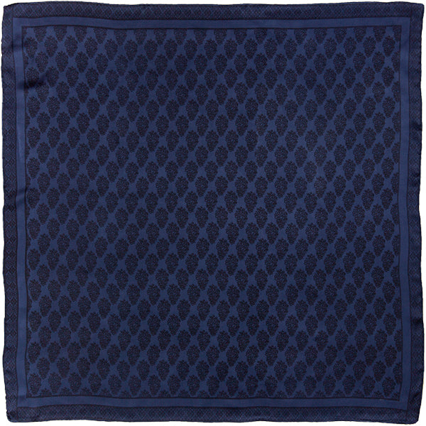 Satin Silk Wild Rags — #7 Navy