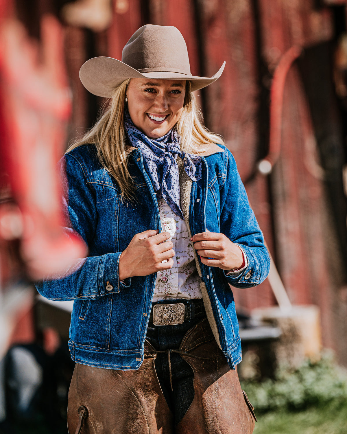 Women's Denim Sherpa Lined Jacket in Women's Sherpa Jacket