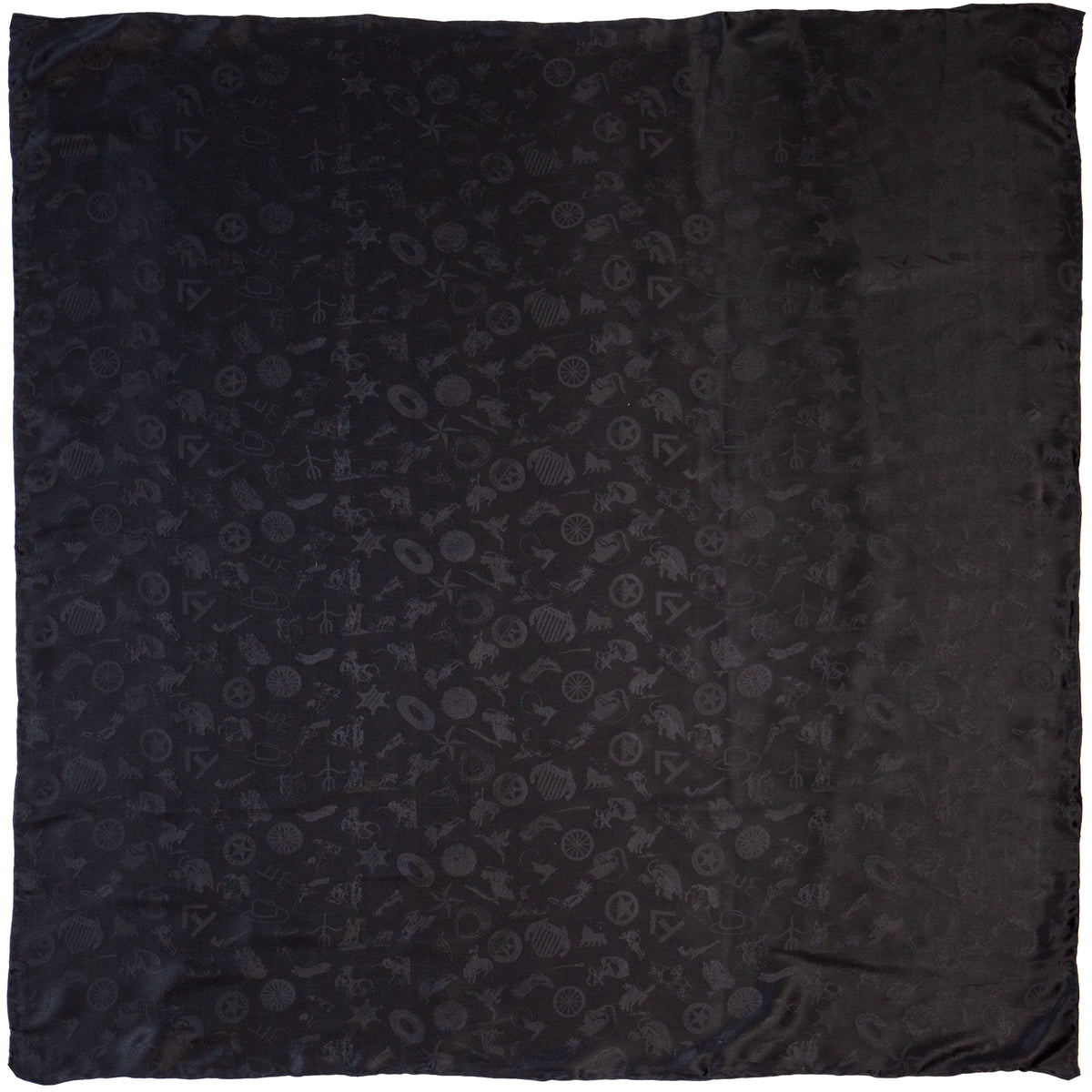 Cowboy Logo Wild Rags in Chocolate