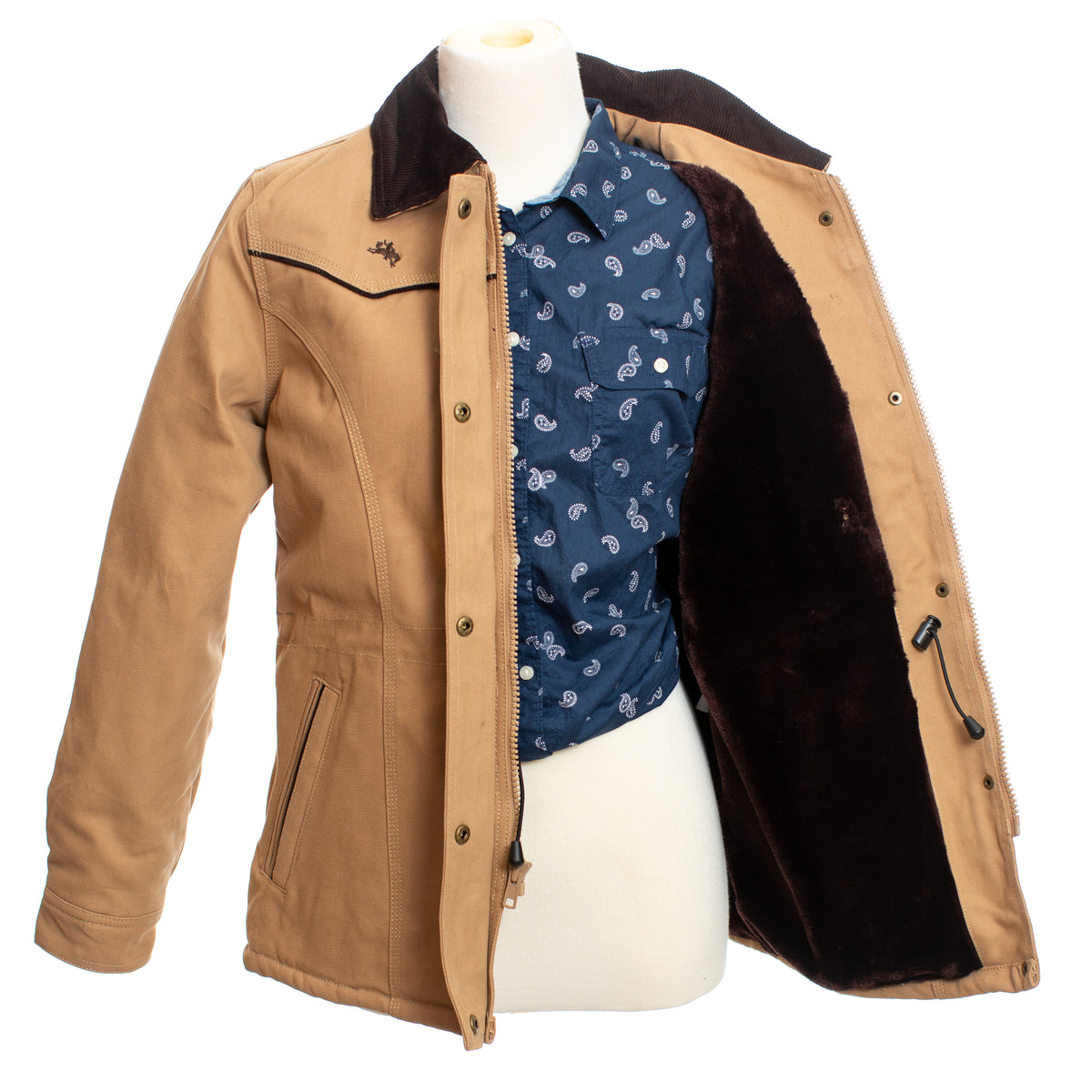 Women's Canvas Ranch Coat in Cinnamon