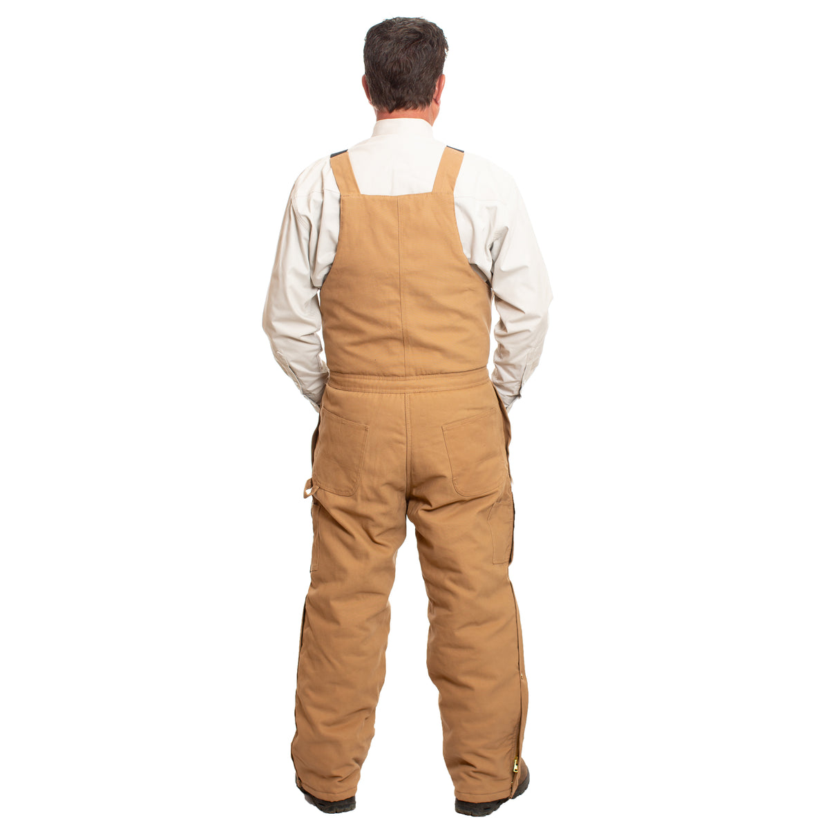 Men's Canvas Bibs in Tan