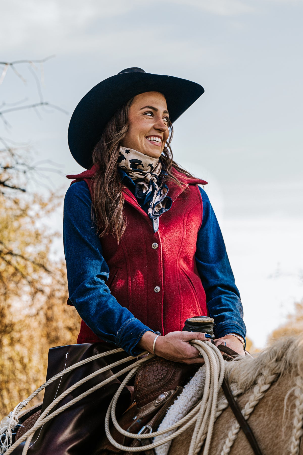 Women's Montana Vest in Charcoal