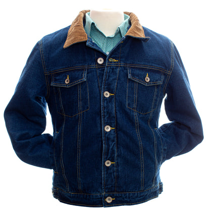 Men's Denim Sherpa Lined Jacket in Denim Jacket