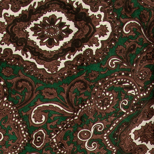 Paisley Wild Rags in Wine/Olive