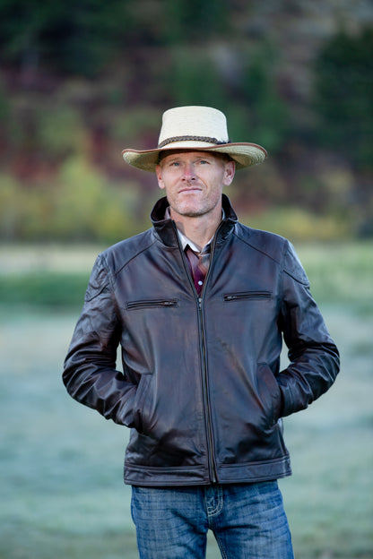 Men’s Houston Concealed Carry Leather Jacket in Houston Leather Jacket