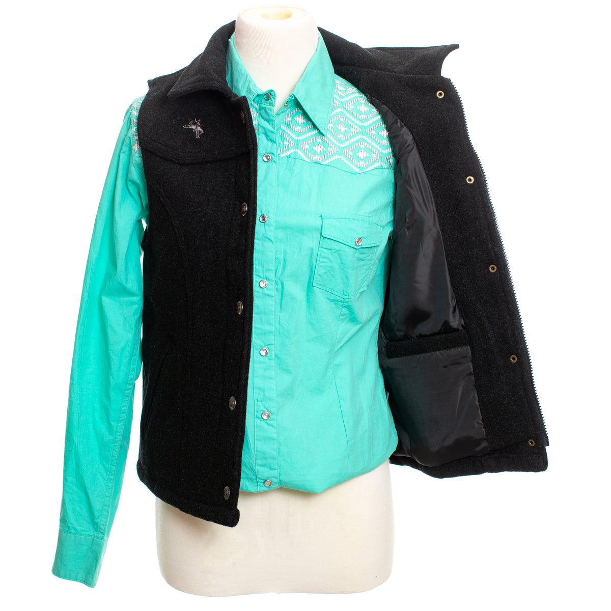 Women's Montana Vest in Charcoal