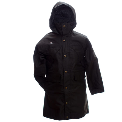 Oxford Nylon Waterproof Rain Slicker Black Front 1 copy