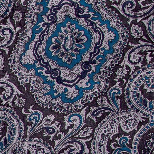 Paisley Wild Rags in Blue/Silver