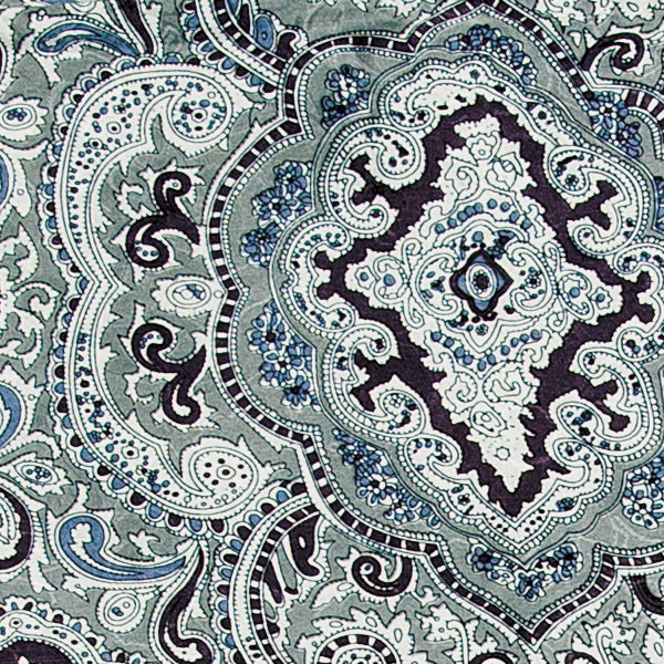 Paisley Wild Rags — Silver/Black