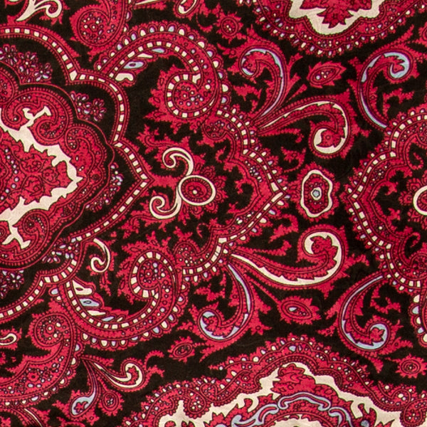 Paisley Wild Rags in Red/Silver