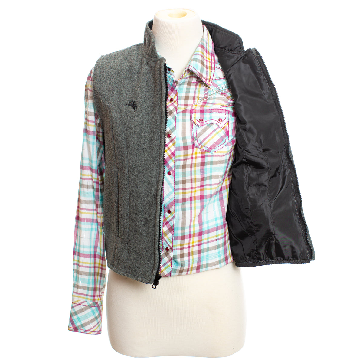 Women's Sierra Vests in Charcoal