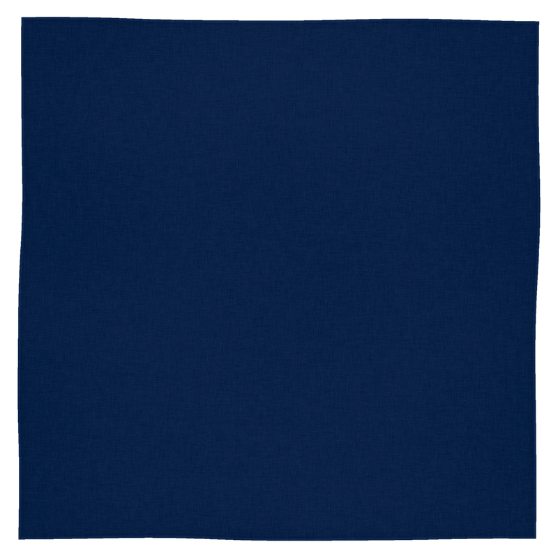 Solid Silk Wild Rags — Navy