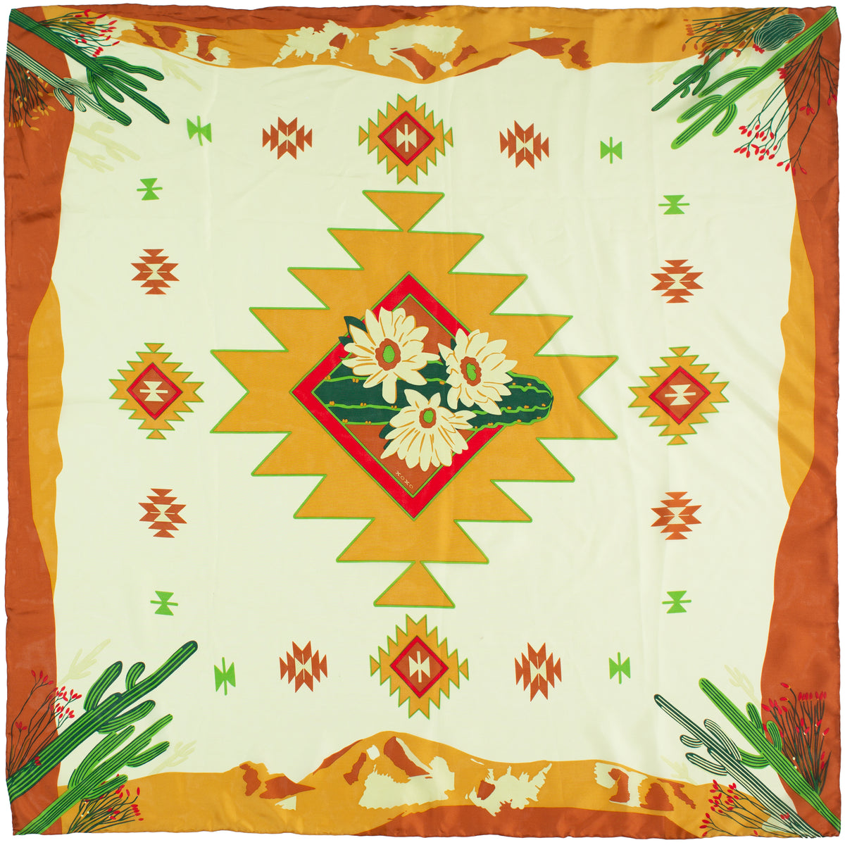Southwest Wild Rags in #12 Silver/Peach