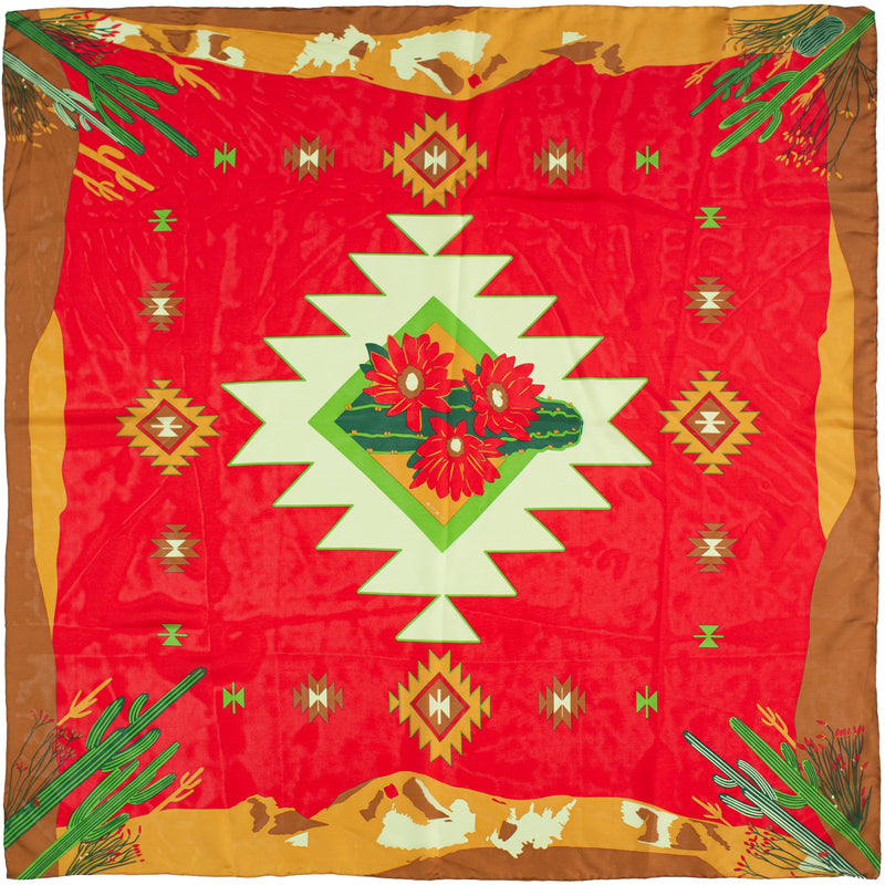 Southwest Wild Rags — #16 Cactus Red