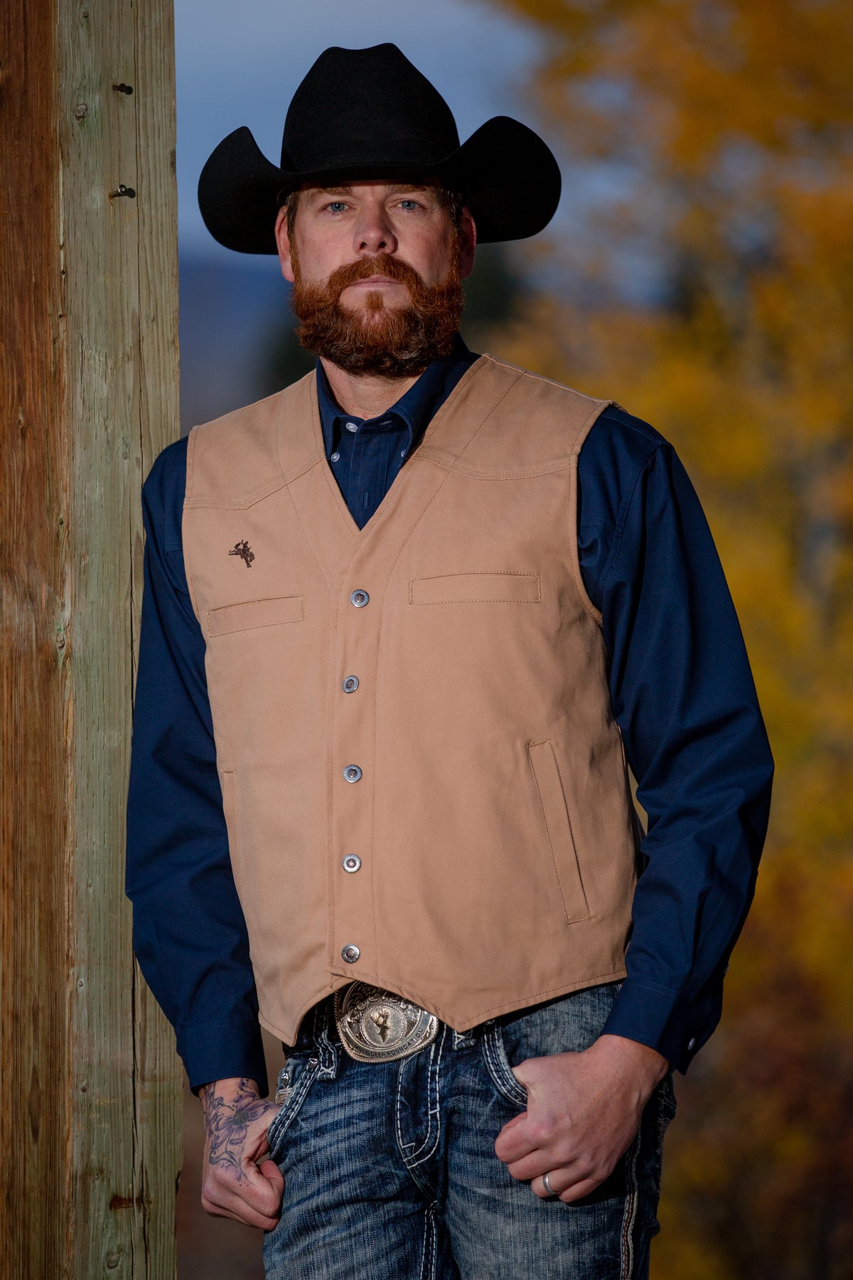Men’s Texas Concealed Carry Vest in Black