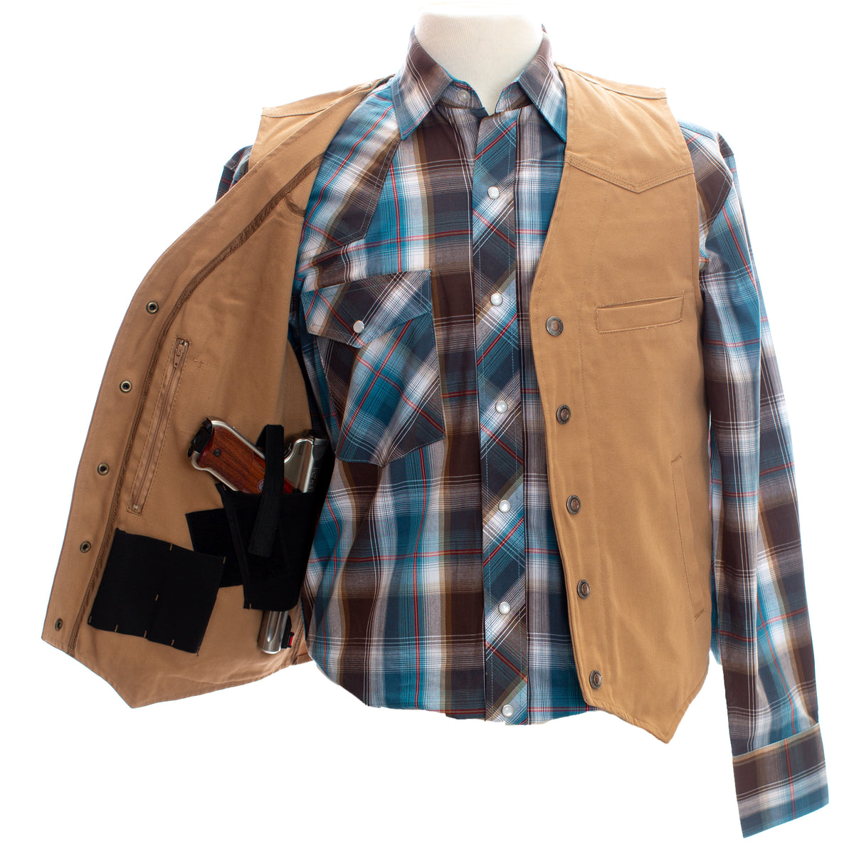 Men’s Texas Concealed Carry Vest in Black