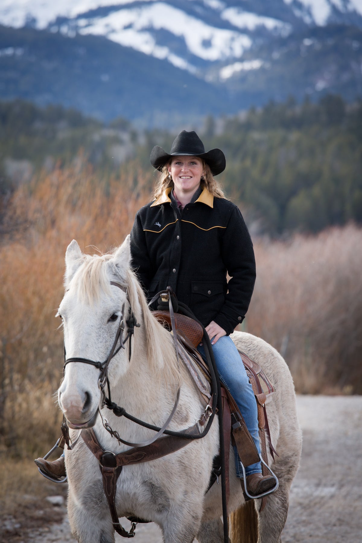 Women's Wool Ranch Coat in Black