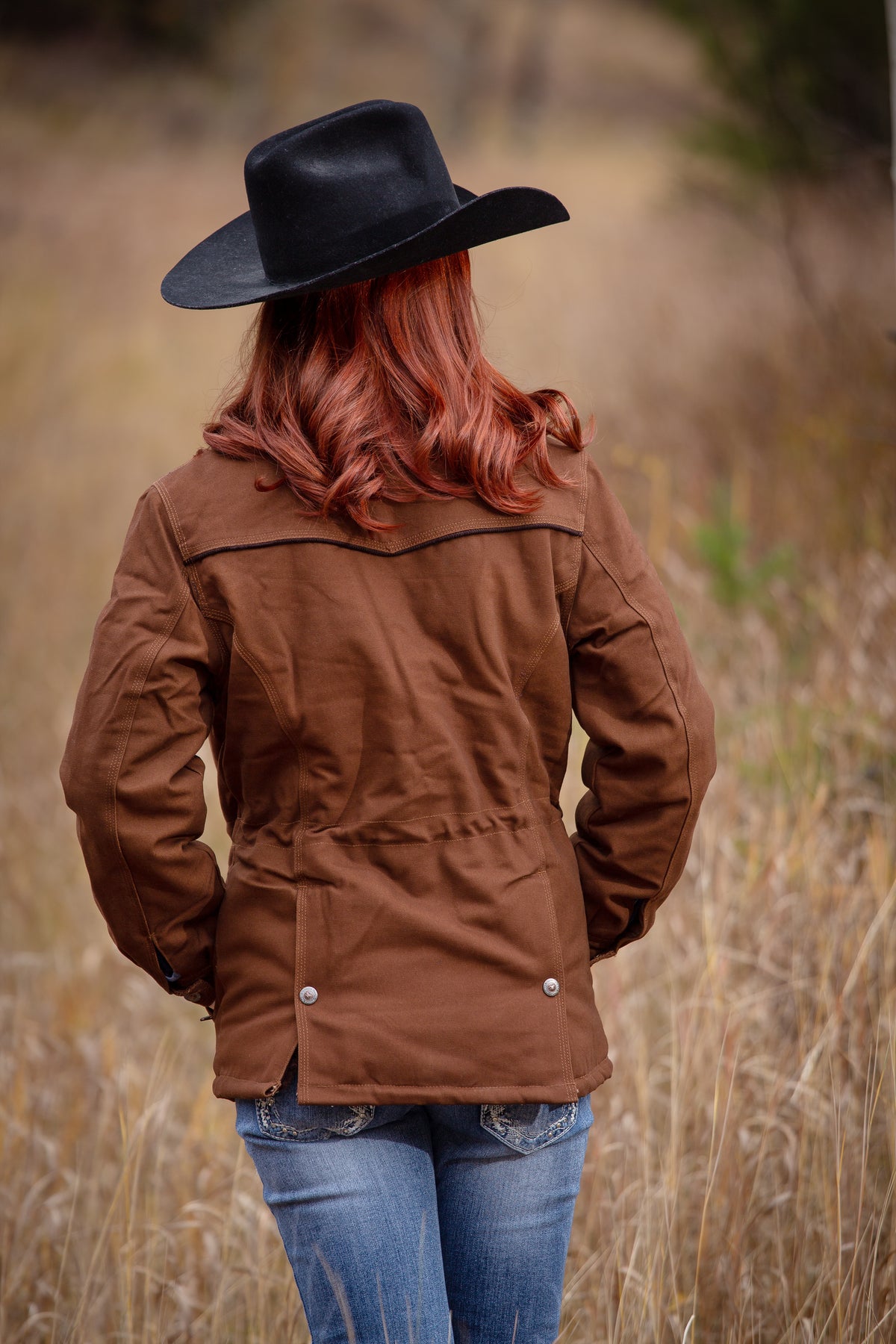 Women's Canvas Ranch Coat in Cinnamon