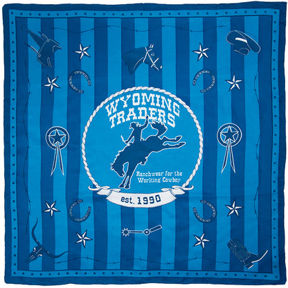 Wyoming Traders 30th Anniversary Silk Wild Rags in Copper Teal