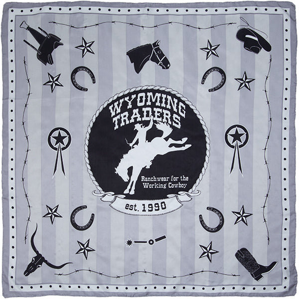 Wyoming Traders 30th Anniversary Silk Wild Rags in Cranberry