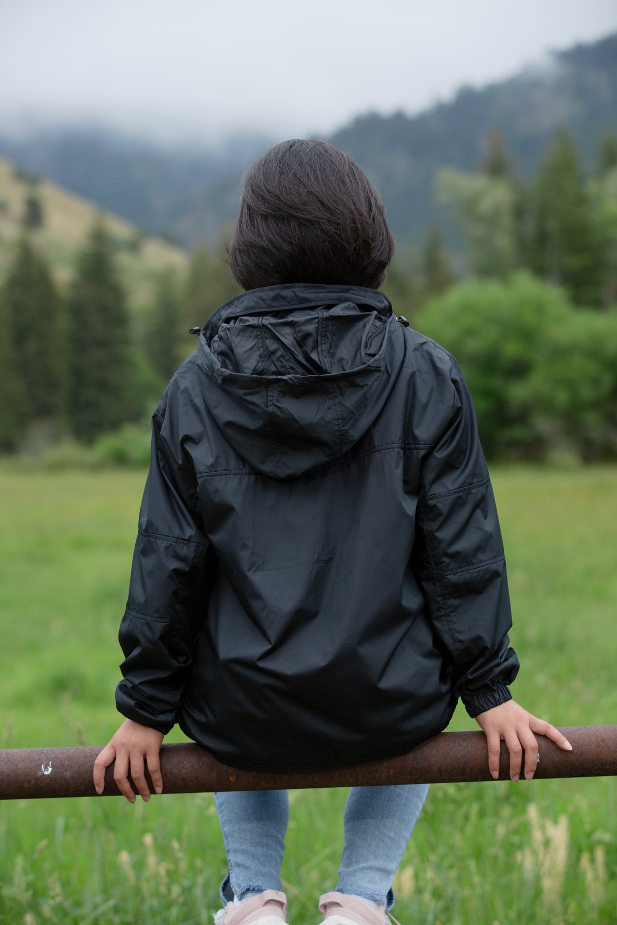 Unisex Windbreaker in Black