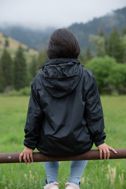 Unisex Windbreaker in Black