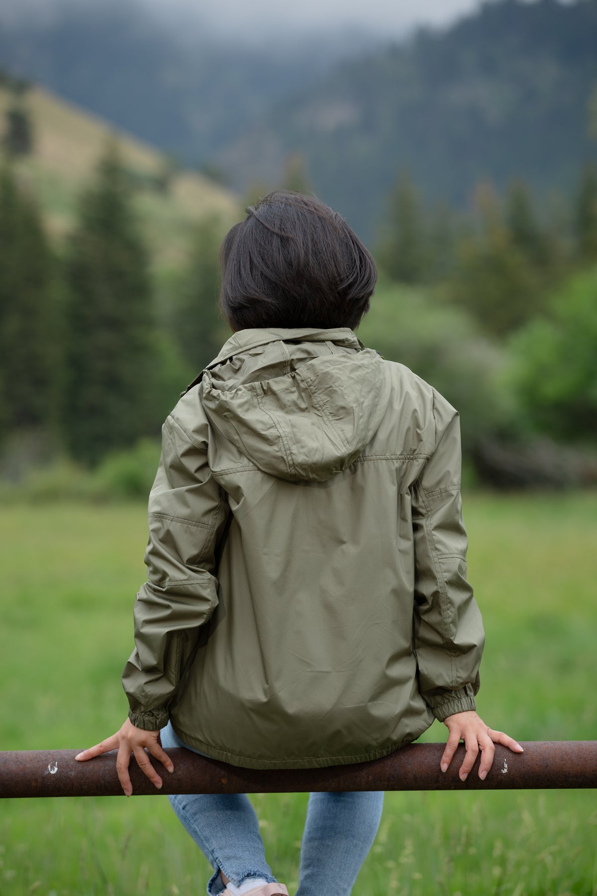 Unisex Windbreaker in Black