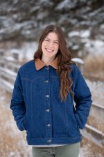 Denim Lined Coat - Image 2