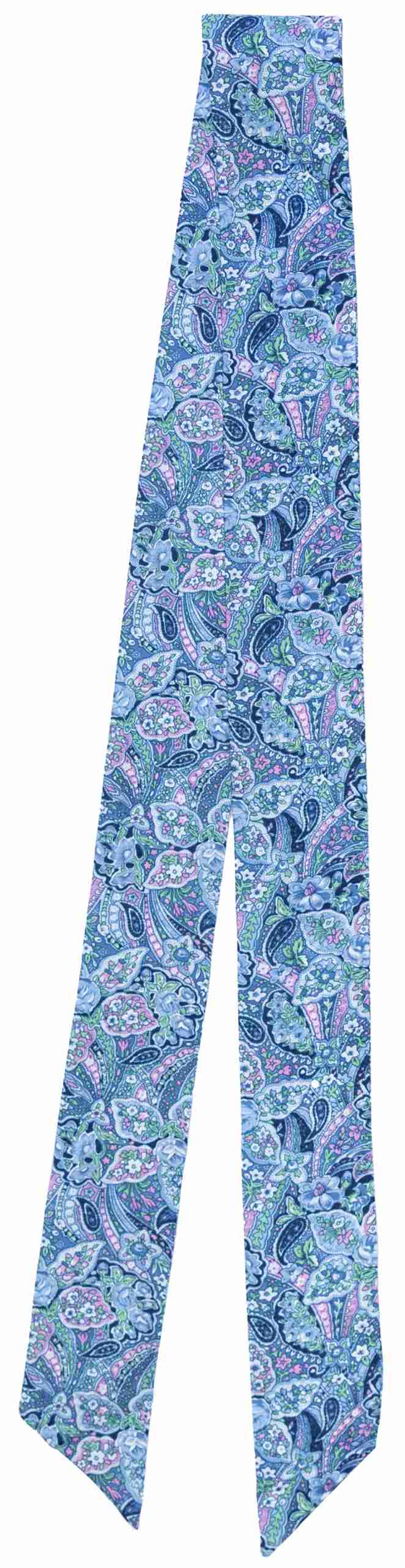 BluePaisleyTwilly Skinny Frontier Blue Paisley - Image 1